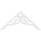 Ekena Millwork Pitch Bordeaux Architectural Grade PVC Gable Pediment, 36"W x 16 1/2"H x 1"P (11/12) GPP036X017X100BOR - alternate 5